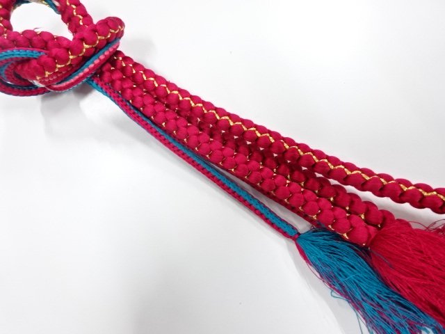 JAPANESE KIMONO / HAND-TIED OBIJIME